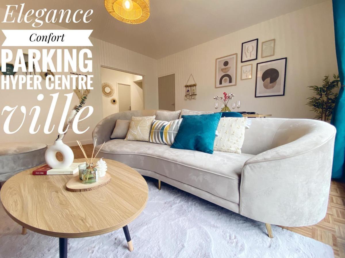 Confort & Elegance En Ville Avec Parking Gratuit Le Mans Buitenkant foto